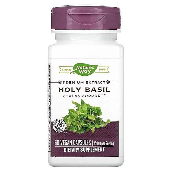 

Nature s Way- Holy Basil, 450 mg, 60 Vegan Capsules