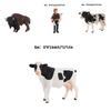 Kid's Gift Animal Model Simulation Farm Animal Figures Educational Toy Plastic Material Cow Category 14x8cm Size