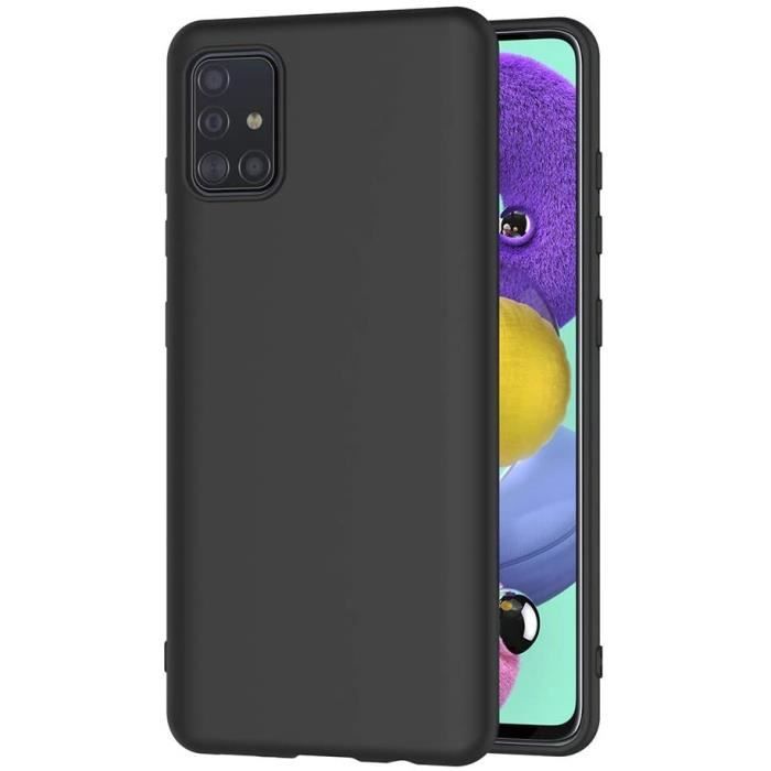 Coque - LittleMonkey - Samsung Galaxy A51 - Silicone - Souple - Noir