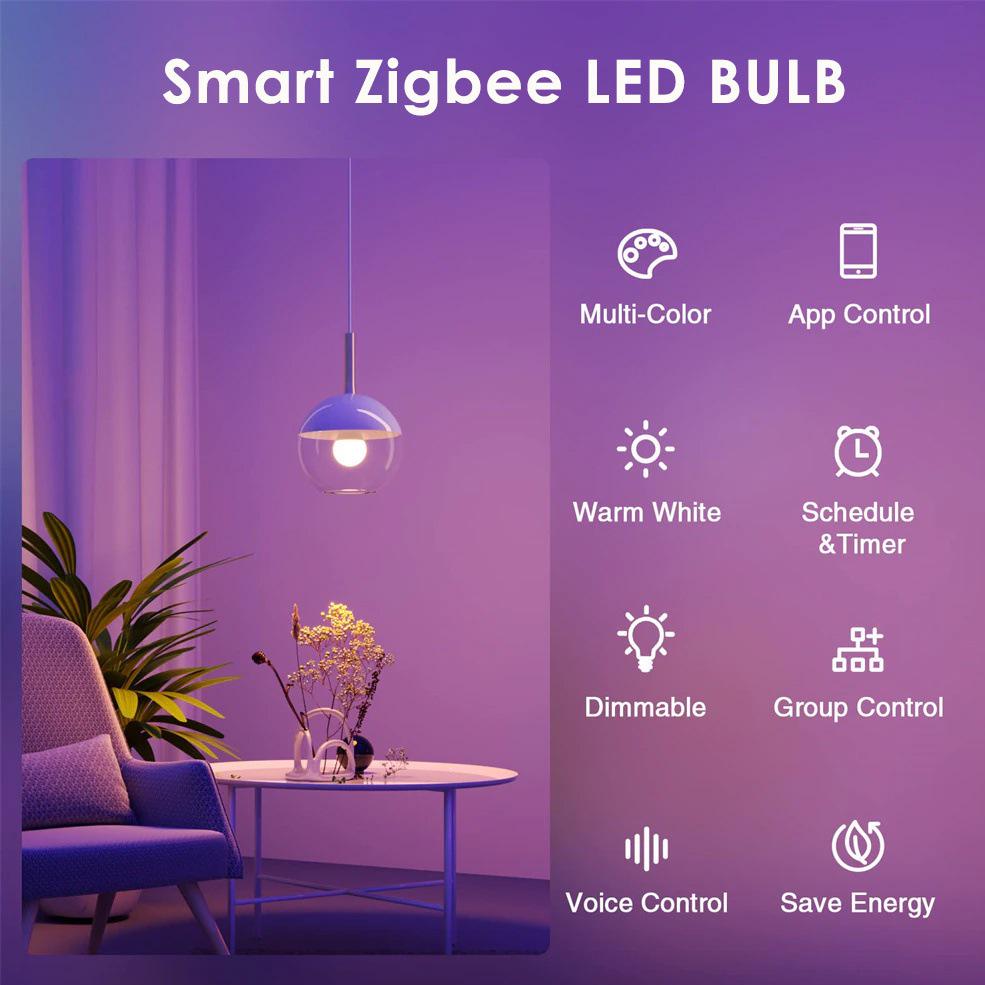 eWeLink Zigbee Smart Color Bulb with Alexa & Google Voice Control