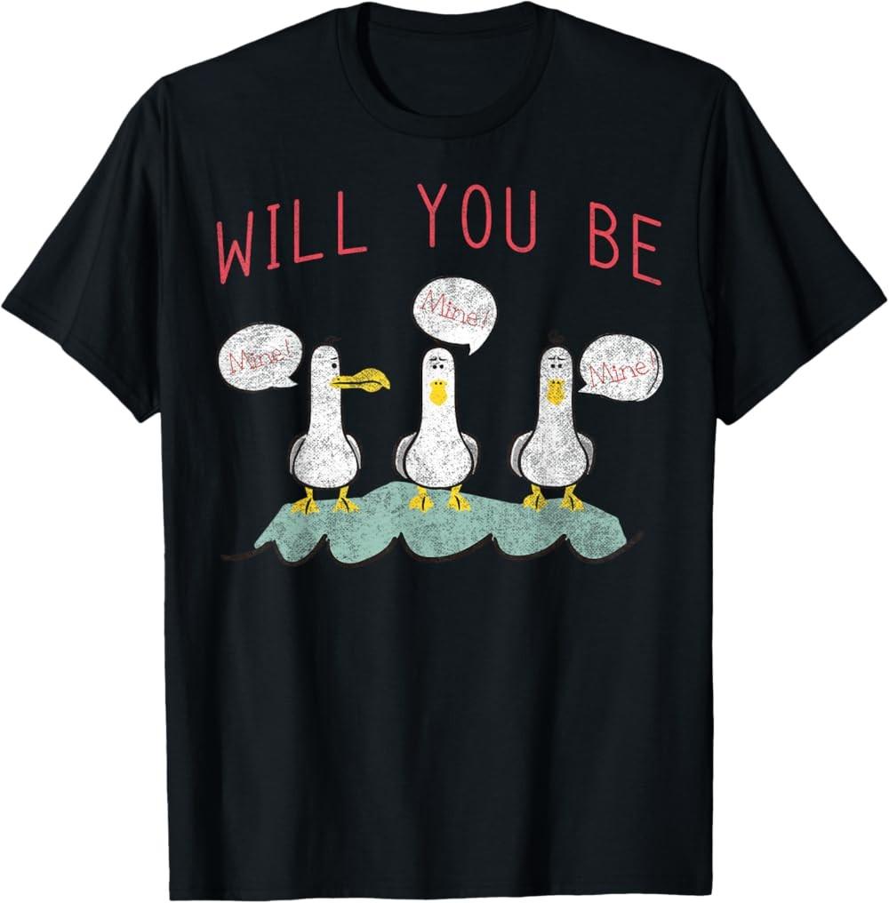 NEW LIMITED Valentine s Day Seagulls Be Mine T-Shirt S