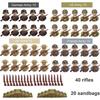 Ungiftiges Zweiter Weltkrieg Puppen Set Sammlung Militär Serie Waffen Sandsäcke Figuren Bauspielzeug Creeper Für Kinder Lernspielzeug
