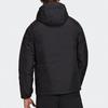 adidas Chaquetas de Plumas Hombre Negra con Capucha Chaqueta de Plumas Acolchada Moderada GF0098