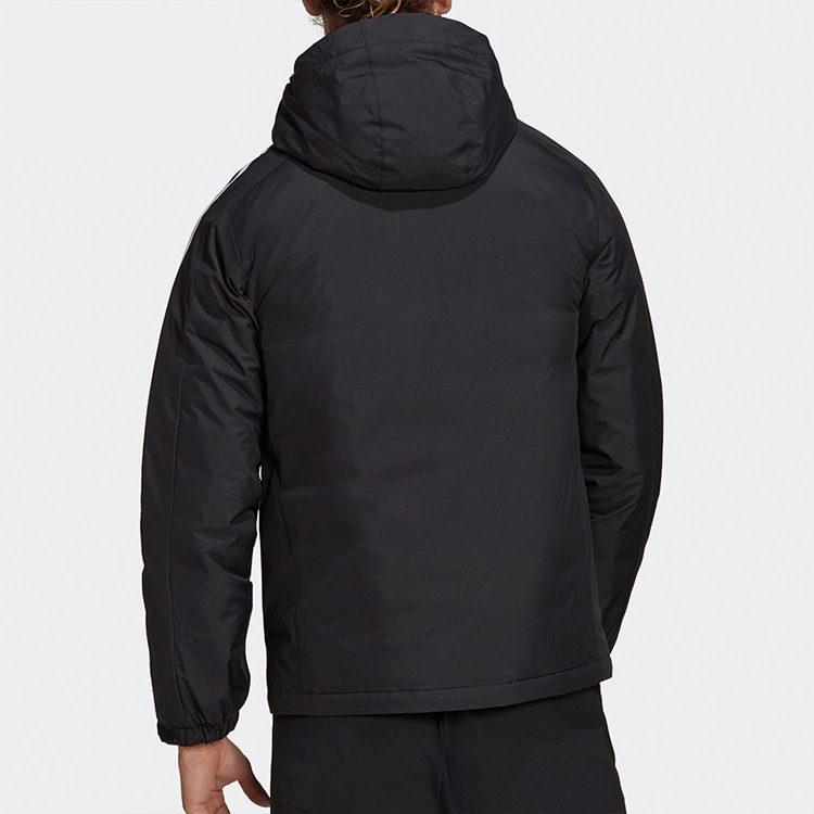 adidas Chaquetas de Plumas Hombre Negra con Capucha Chaqueta de Plumas Acolchada Moderada GF0098