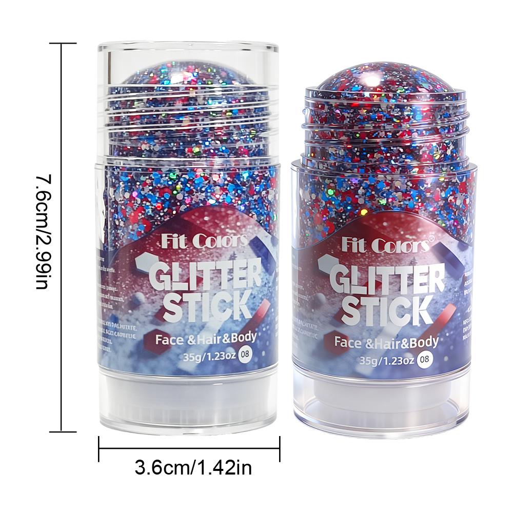Body Paint Glitter Stick Face Lip Stick Gold Glitter Eyeshadow Stage Sparkling Sequins Cream Glitter Gel High Gloss Makeup