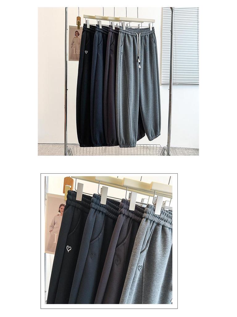 2025 Plus Size Women's Slimming Casual Cuffed Sweatpants
