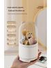 360° Drehbarer Transparenter Make-up- & Stifthalter - Staubdichte Aufbewahrung für Pinsel, Lippenstifte und Lidschatten.