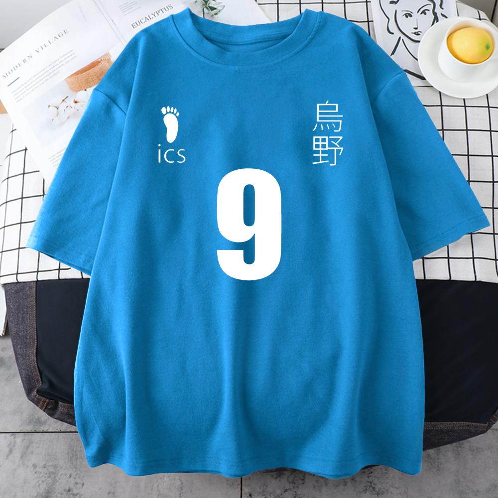 Kageyama Tobio Anime Haikyuu Potisk Dámská Unisex Bavlněná Trička Osobnost Celoplošný Oversize Top Léto Prodyšné Pánské Krátký Rukáv