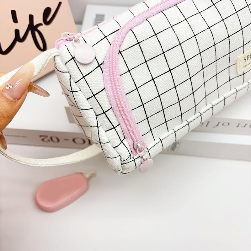 Multi Layer Large Capacity Pencil Pouch Pen Storage Case Kawaii Cute Stationary Bags School Supplies