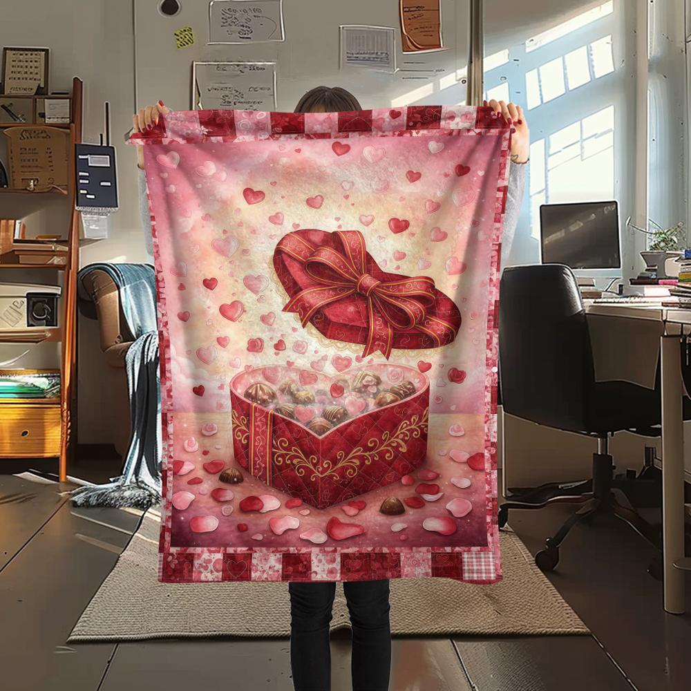 1 Stück Flanelldecke mit Cartoon-Druck, Hohe Qualität, Bequem für alle Jahreszeiten, Heimdekoration, Wärme und Komfort, Perfekt als Weihnachts- oder Geburtstagsgeschenk