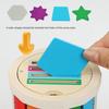 Montessori Children Color Shape Classification Bucket Baby Classification Cup Exercise Fine Movement Early Education Wooden Toys