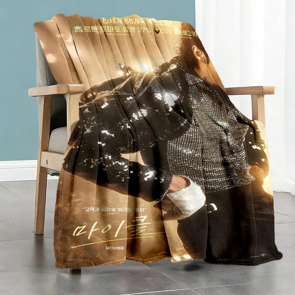 Michael Jackson Blanket Warmthful Decor Great For Chair Office Bed Allseason Use Digital Print Birthday Christmas Gift Blanket