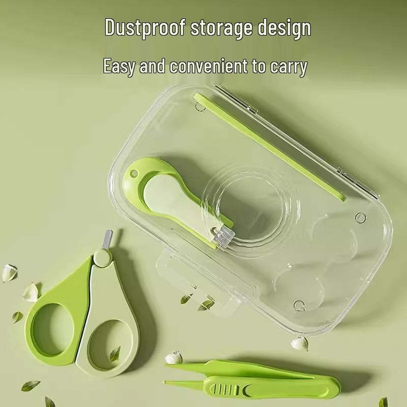 Safe Baby Nail Clipper Set: Anti-Pinch Scissors & File for Newborns and Young Children