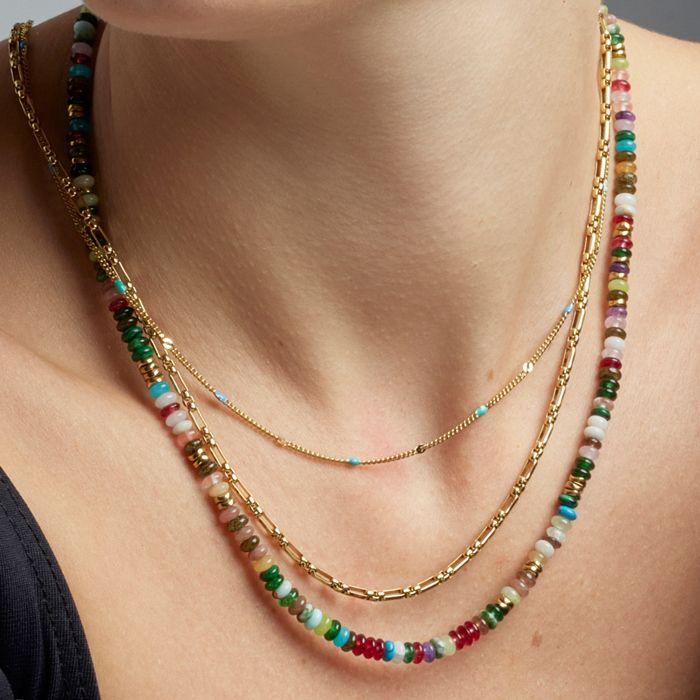 Collier Luxenter avec finition en or 18k laqué multicolore - Cautar