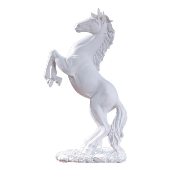Simulated Horse Figurine Bring Good Luck Wealth Horse Resin Statue Fengshui Decoration Home Office Desktop Ornament Year of Horse Gift