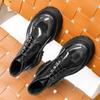 New Men's Big Head, Thick-soled Upturned Head To Increase Height Men's Shoes Trendy Shoes Polished Cowhide Short Boots Men