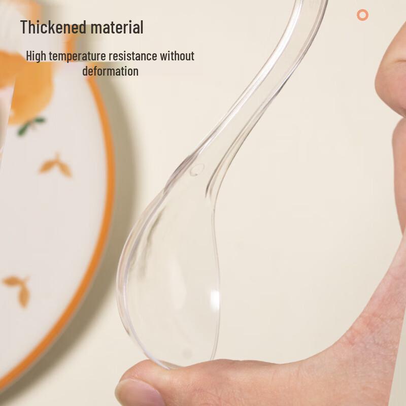 Transparent Disposable Hard Plastic Spoons