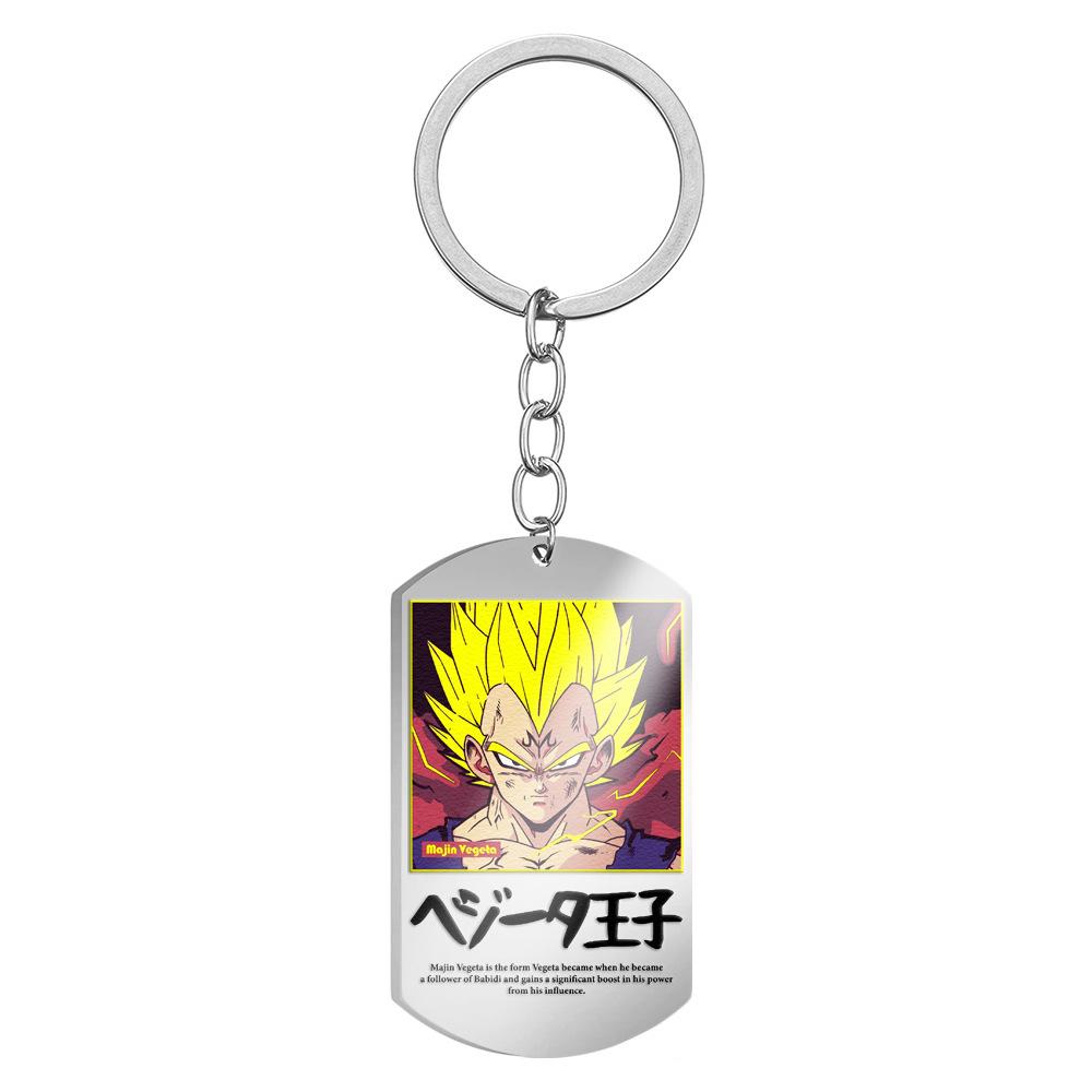 Anime Dragon Ball Son Goku Character Super Saiyan Cartoon Keychain Pendant Backpack Decoration Holiday Gift