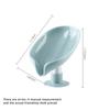 1PC Leaf Shape Soap Holder Suction Cup Sponge Dish Rack With Drain Water Bathroom Shelf For Home Storage Box Kitchen Accessories