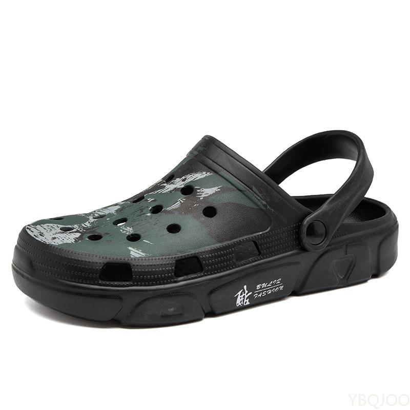 Breathable Man Sandals 2024 Summer Men's Slippers 9 Slip-On Garden Shoes EVA Injection Shoes Sports Walking Shoes Men