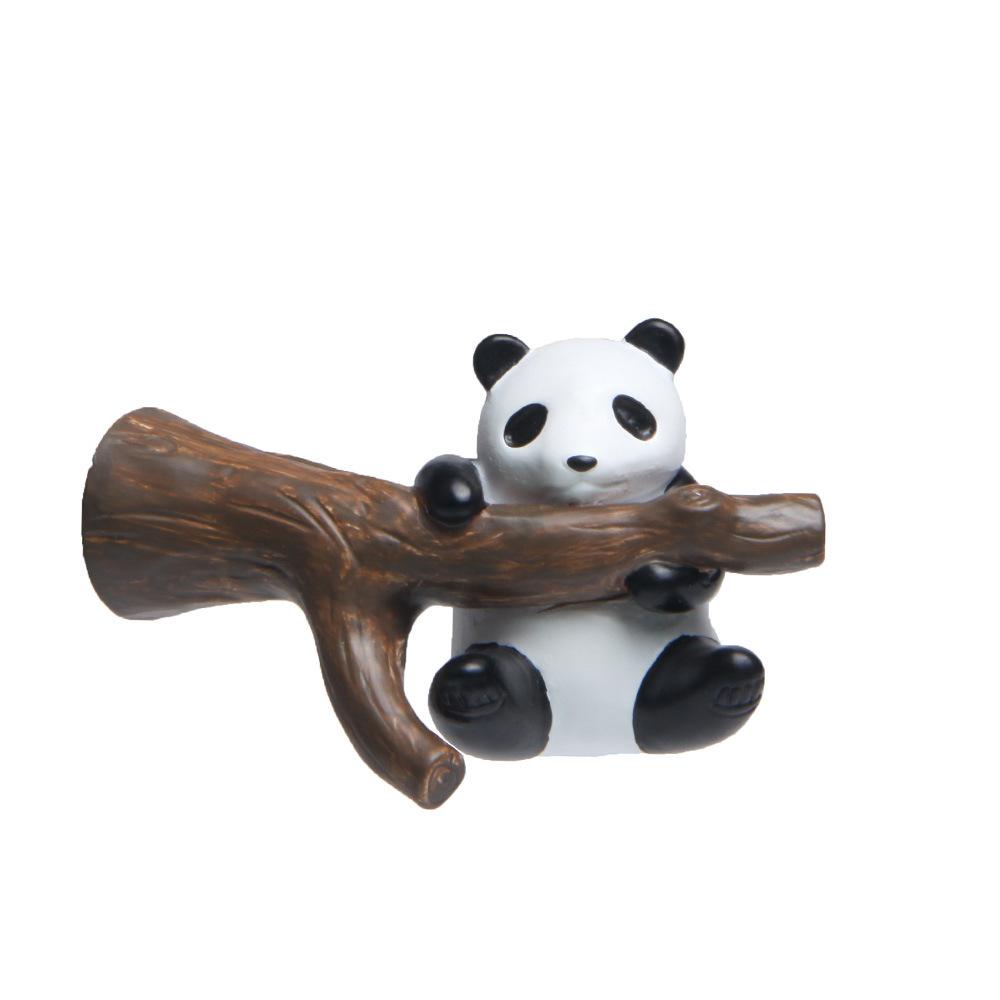 Panda Lying On The Tree Branch Creative Magnetic Buckle Refrigerator Magnet Suction Magnetic Sticker Home Decoration Po Wall