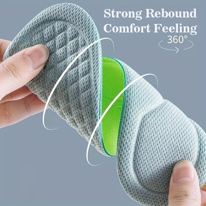 1 Pair 5D Diamond-Shaped Massage Insoles Featuring a Soft Feel, Odor Elimination, And Quick Sweat Absorption, Suitable for All Types of Shoes.