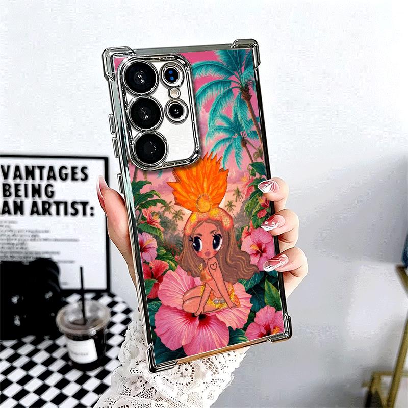 

K-Karol G Tropicoqueta Soft Phone Case For Samsung Galaxy S26 Ultra S25 Edge S24 FE S23 Plus S22 S21 + S20 Plating Anti-Fall Fun Samsung S26 Plus
