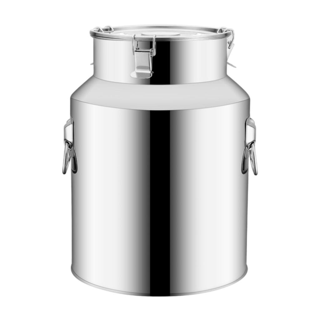 Coffee Canister Stainless Steel Barrel Milk Transport Container Sealed Bean Cereal