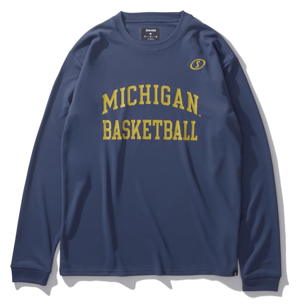 

Spalding Michigan Basketball Arch Logo Long Sleeve T-Shirt, Navy, XXL (SMT24126M)