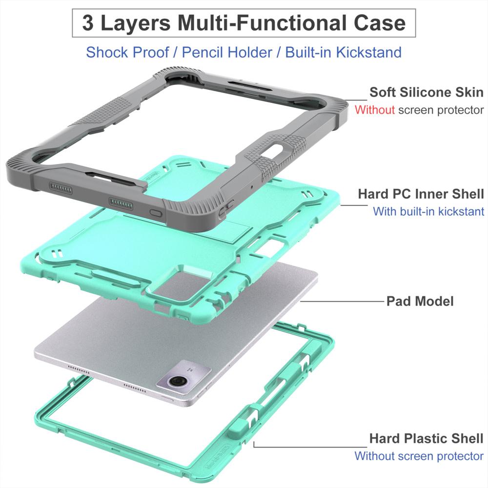 Silicone+PC Tablet Cases for 12.1'' Lenovo Idea Tab Plus/Tab K12 Case Shockproof Cover Fundas Stand Shell