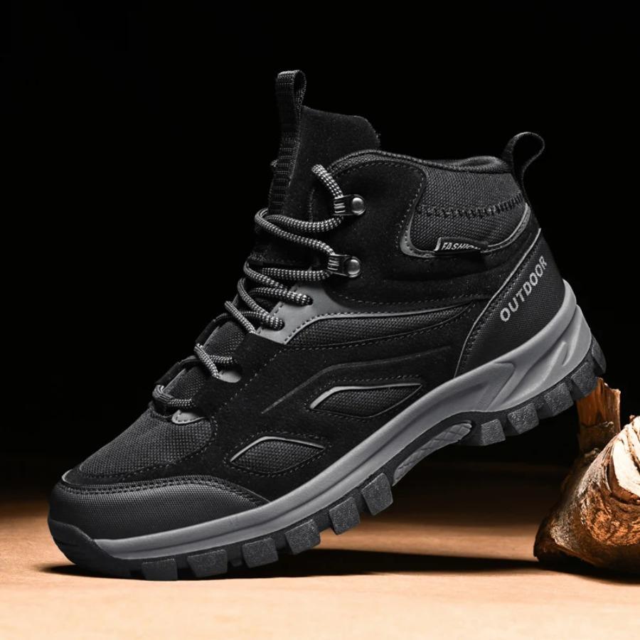 Men's hiking shoes Outdoor plus size anti-slip and wear-resistant hiking shoes Fashion casual sports shoes high-top men's shoes