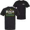 Brew City Busch Light Maisfeld Weißer Text Vorder- und Rückseite T-Shirt