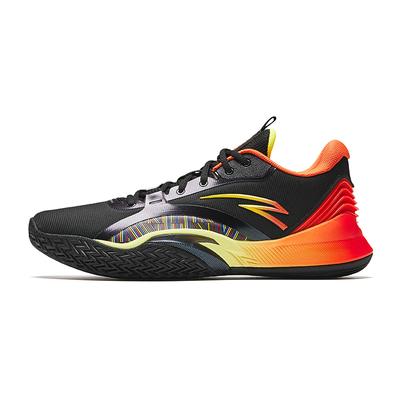 Wind Tunnel 5 Comfortable Fashion Slip Resistant Durable Low Top Basketball Shoes Men Sneaker Black Orange 112441107-5