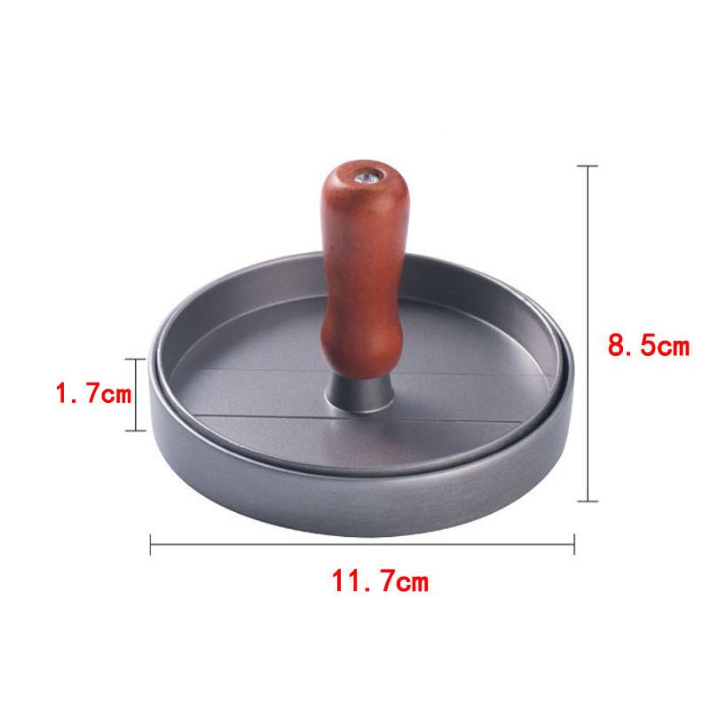 Non-stick Burger Meat Circular Compactor Mold With Plastic Handle Kitchen Tool For Diy Hamburgers And Sandwiches