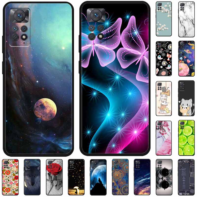 For Xiaomi Redmi Note 11 Pro 4G Case Soft Space Marble TPU Silicone Back Cover For Xiaomi Redmi Note 11Pro 4G Cases Bumper Shell