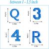 Colorful English Letter & Number Embroidery Patch Set for Clothing Decoration