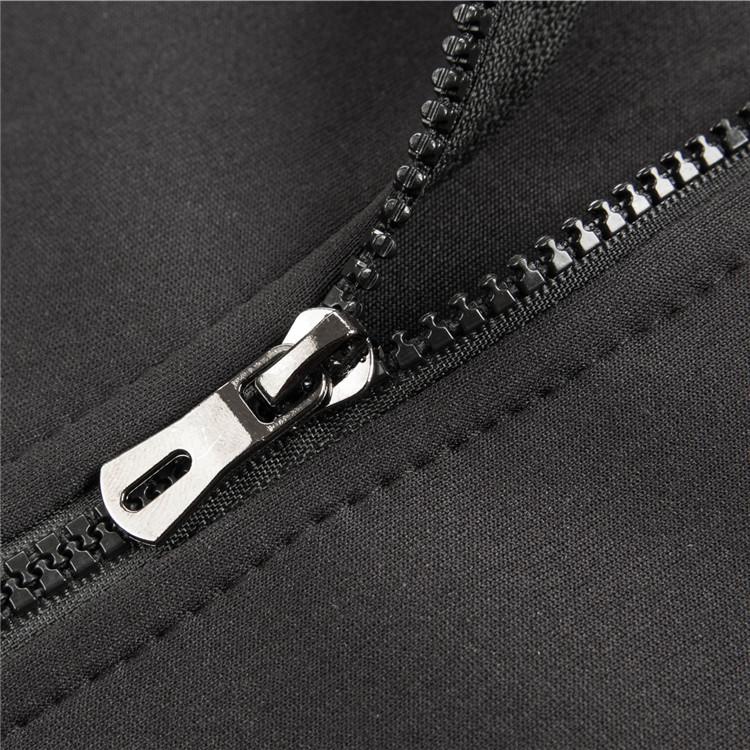 Gilet da uomo taglie forti con zip traspirante per modellare il corpo e fitness