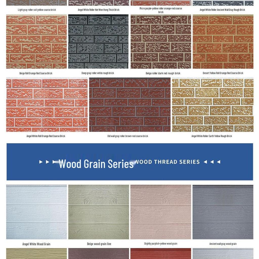 Polyurethane Sandwich Panel for Insulated and Decorative Walls
