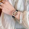 1pc Dazzling and Fashionable Women Quartz Watches with Colorful Rhinestone Inlay, Featuring An Alluring Rotatable Dial, Durable