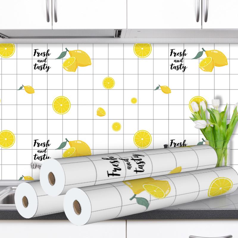 Tapet de bucătărie autoadeziv impermeabil și rezistent la ulei pentru aragazuri și hote