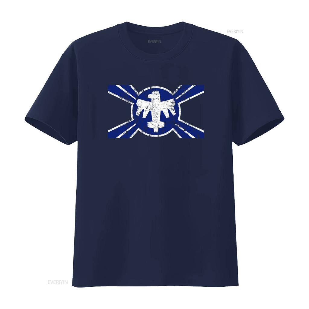 Federation Flag T Shirt Starship Banner Troopers Bugs Rico Symbol Sign Logo Vintage Washed Designer Clothes Slightly Casual
