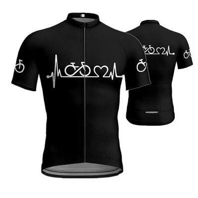 Men's Cycling Jersey Short Sleeve Letter Pattern Graphic Bike Tee Tshirt Top with 3 Rear Pockets Mountain Bike MTB Road Bike Cycling