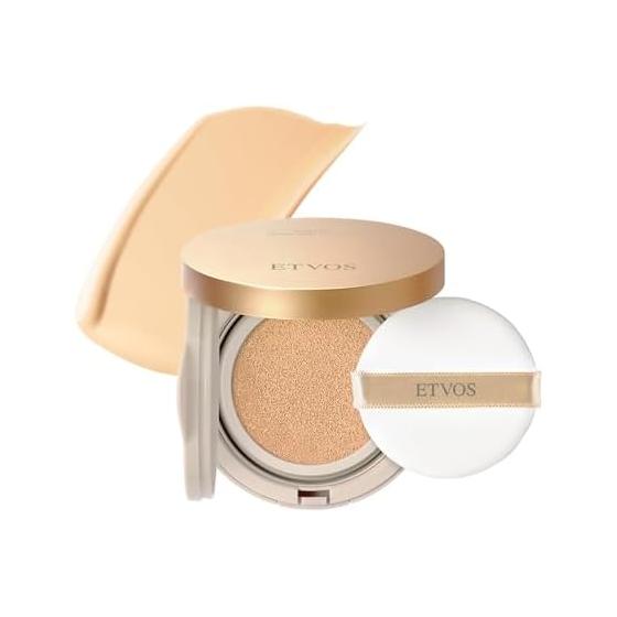 ETVOS Mineral Glow Skin Cushion (with case + puff) SPF32 PA+++ 12g #Light Base Makeup Sensitive Skin Human Type Ceramide