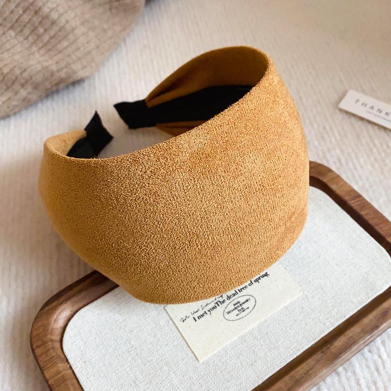 Retro Leopard Print Acrylic Headband - Non-Slip, High Skull Top Design for Women