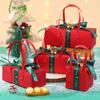Paper Christmas Gifts Bag Red Gifts Wrap Handbag Classic Christmas Candy Gift Box  Candy