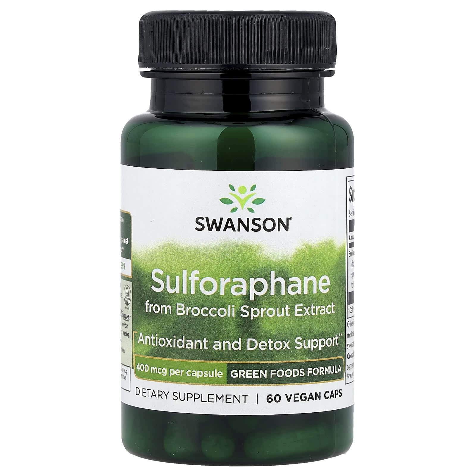 

Sulforaphane from Broccoli Sprout Extract, 400Mcg, 60 Vegan Capsules