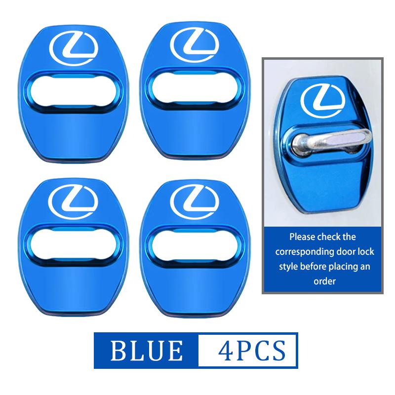 4Pcs Car Door Lock Buckle Zinc Alloy Protective Covers For Lexus IS350 ES350 IS250 IS460 IS220h IS300 LX570 UX250h