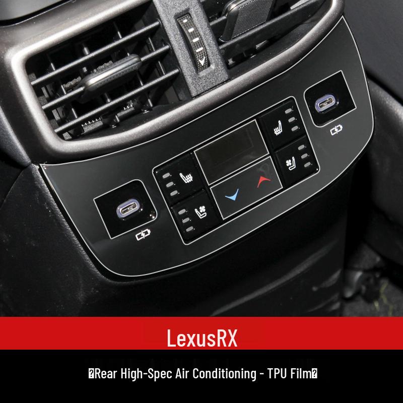 Fits 23 Lexus RX350h Models: Center Console Gear Shift & Navigation Display Tempered Film.