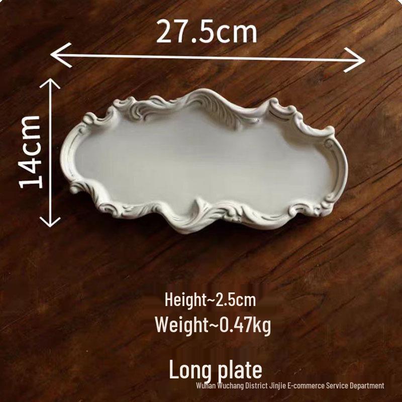 Vintage Ceramic Embossed Dessert Plate, Cake/Western Fruit Bowl, Retro Jewelry Display