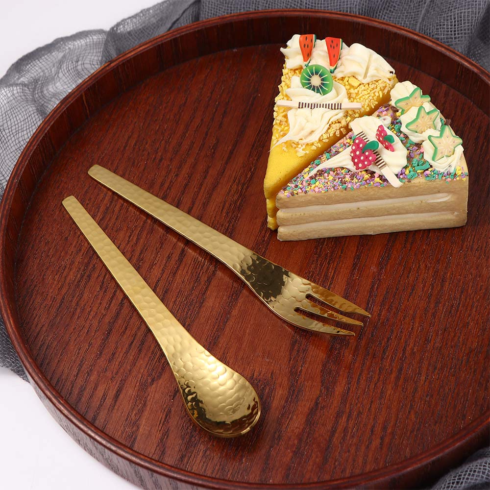 Netz Japanischer Stil Honigdessert Kaffeekuchen Teelöffel Geschirr Rührlöffel Obstgabel